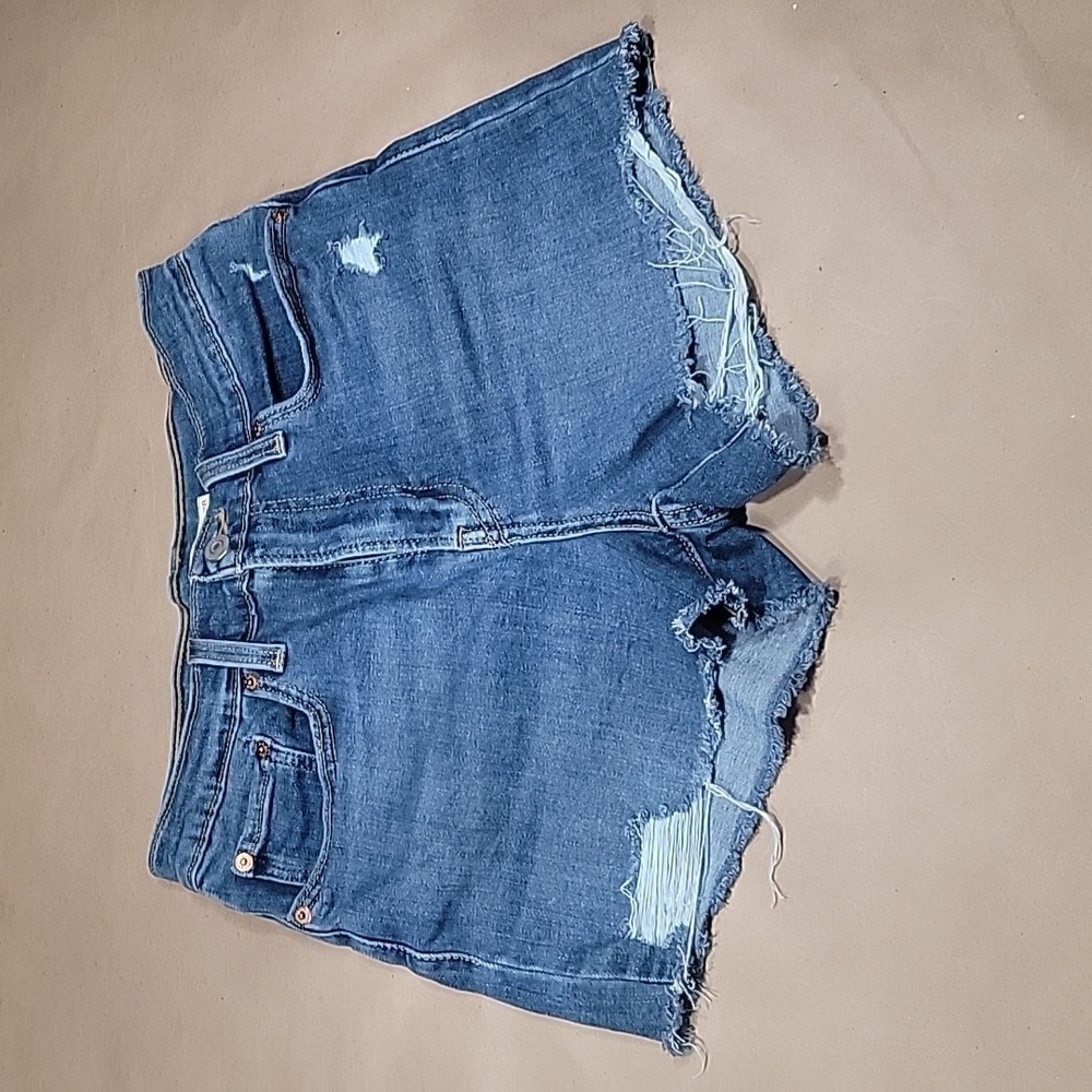 Levi's High Rise Shorts, Blue Denim, Size 28, Excellent Used Condition